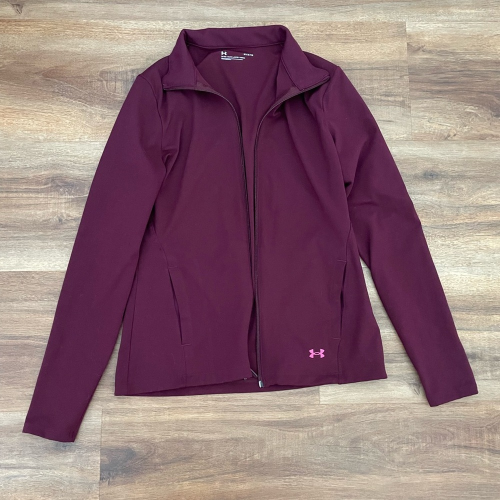 Under Armour Women's Burgundy Full Zip Jacket